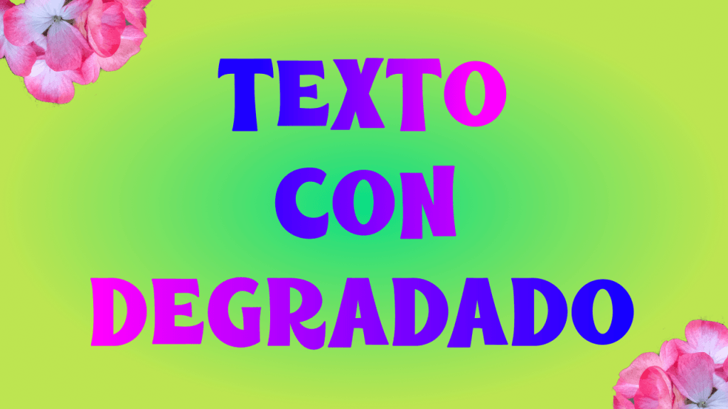 Texto con degradado de color en Inkscape