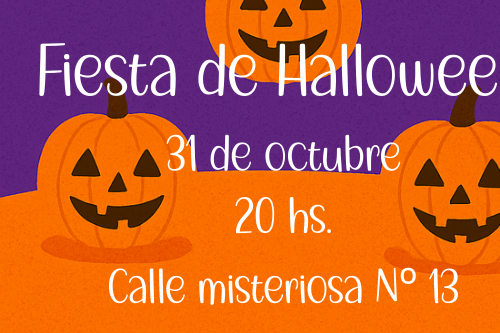 Invitación Halloween