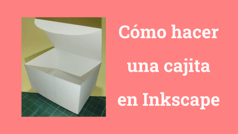 Texto: Cómo hacer una cajita en Inkscape Imagen: una cajita hecha con opalina telada con solapa redondeada