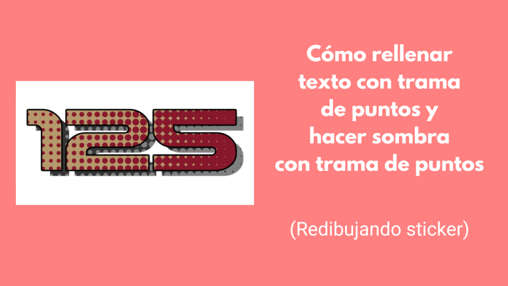 Cómo rellenar texto con trama de puntos