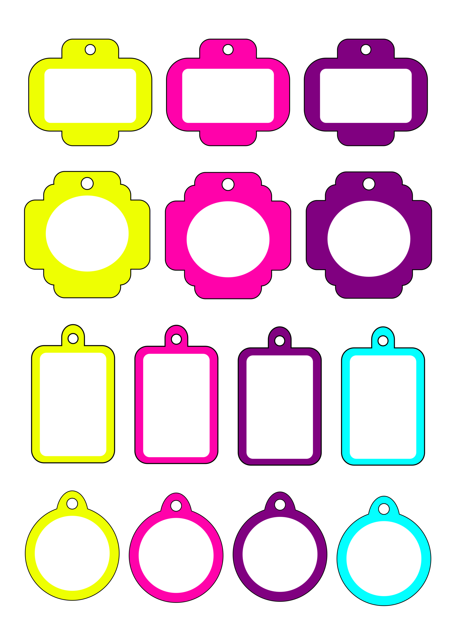 Etiquetas ccolgantes olores intensos 96ppp