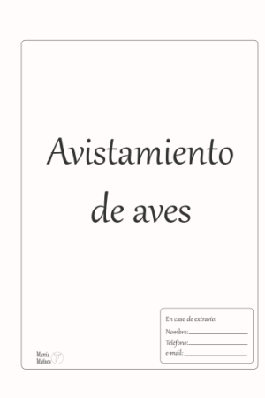 Hoja para avistamiento de aves - listo para imprimir