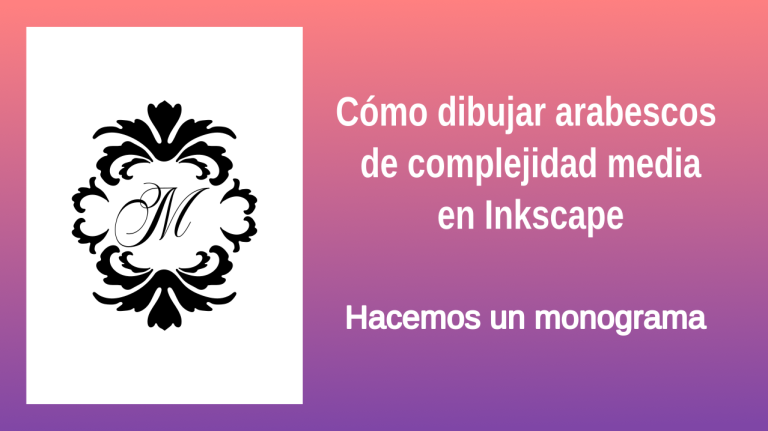 Cómo dibujar arabescos de complejidad media - monograma