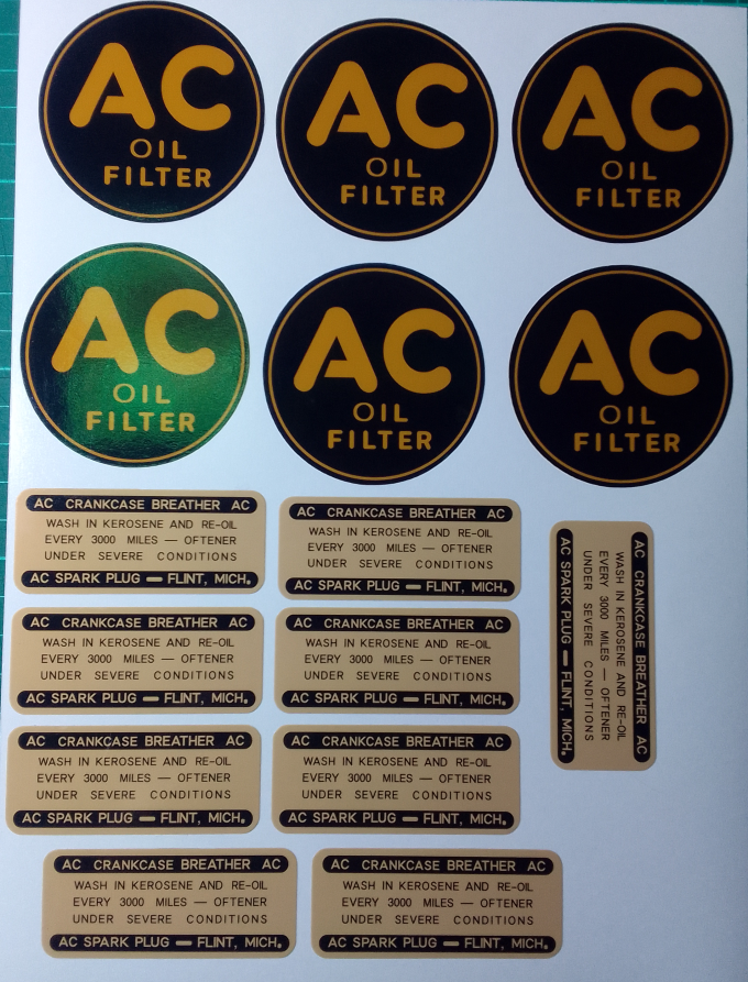 Reconstrucción stickers auto vintage