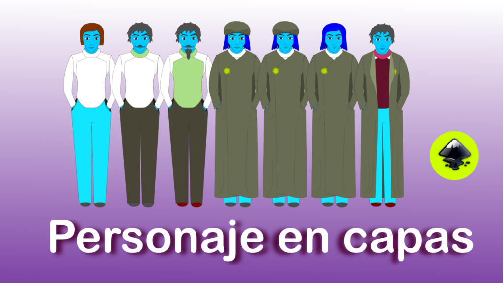 Personaje para juegos en capas - Tutorial Inkscape