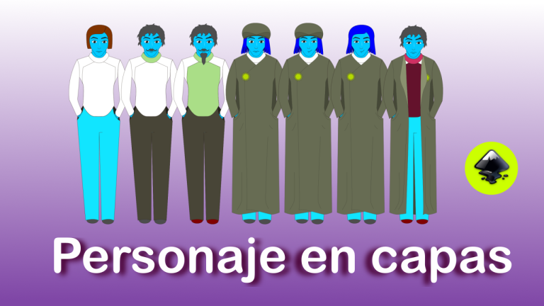 Personaje para juegos en capas - Tutorial Inkscape