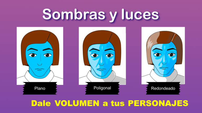 Luces y sombras para dar volumen a los personajes que dibujemos